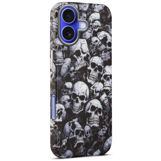 Nightfall Skull Cluster Design With Hard Back Case For Apple iPhone 16