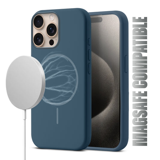 MagSafe Compatible Liquid Silicone Case For Apple iPhone 15 Pro Max