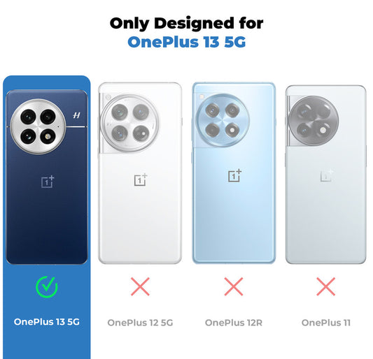 Shockproof Hybrid Transparent Phone Case For OnePlus 13 5G with Hard Back and Soft Bumper for Maximum Protection