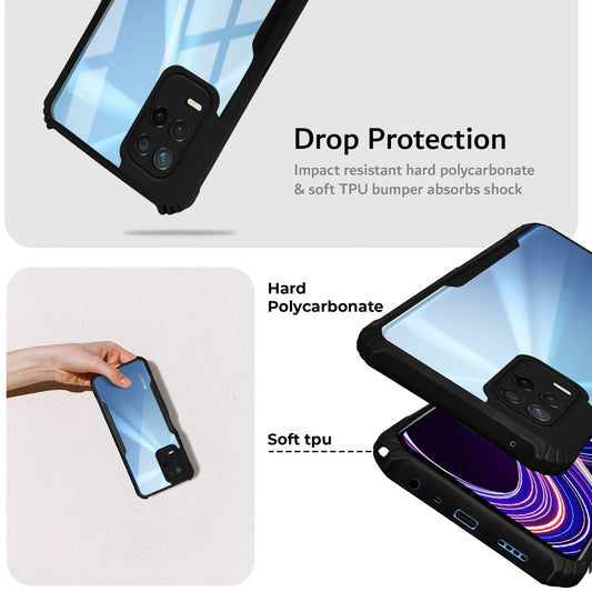 Premium Acrylic Transparent Back Cover for Realme Narzo 30 5G