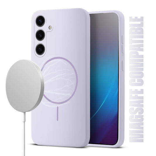 MagSafe Compatible Liquid Silicone Case For Samsung S25 Plus 5G