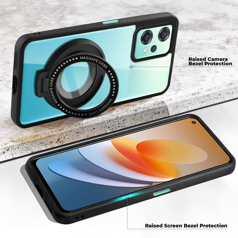 Soft Frame Clear Case Ring Holder Kickstand For OnePlus Nord CE 2 Lite 5G