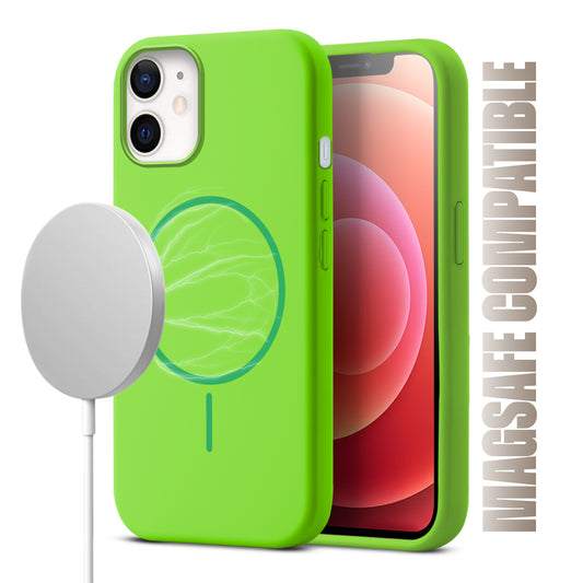 MagSafe Compatible Liquid Silicone Case For Apple iPhone 12