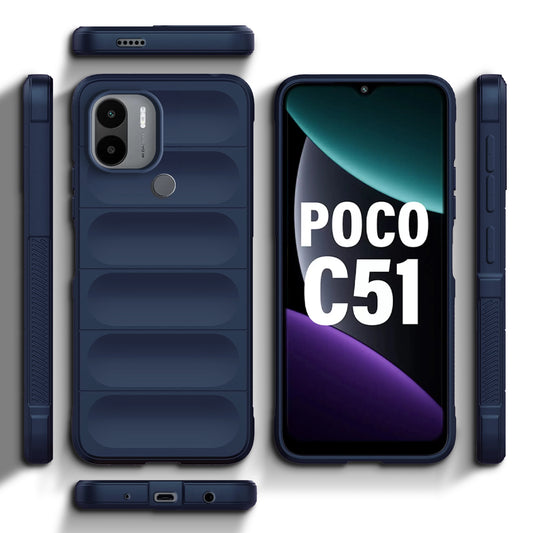 Soft Silicone Comfort Grip Back Cover Case For Poco C51