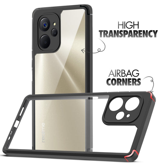 Silicone Border Transparent Back Cover for Realme 10 5G