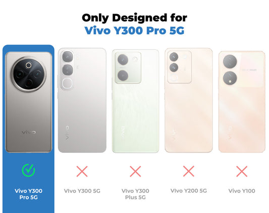 Silicone Border Transparent Back Cover for Vivo Y300 Pro 5G