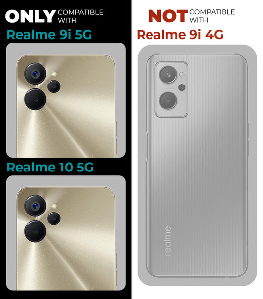 Silicone Border Transparent Back Cover for Realme 10 5G