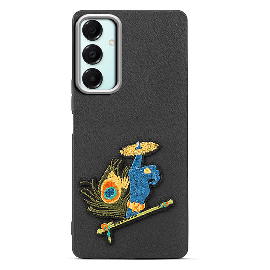 Sleek Textured Silicone Case for Samsung A16 5G Featuring Divine Embroidery on the Back