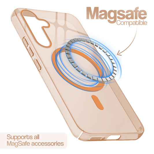 Anti-Yellow Scratch Resistant Case Support Wireless Charging Back Cover For Samsung S24 Plus 5G