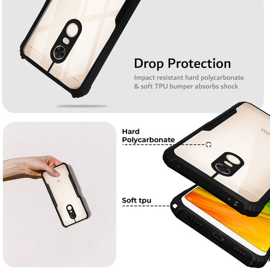 Premium Acrylic Transparent Back Cover for Redmi Note 4