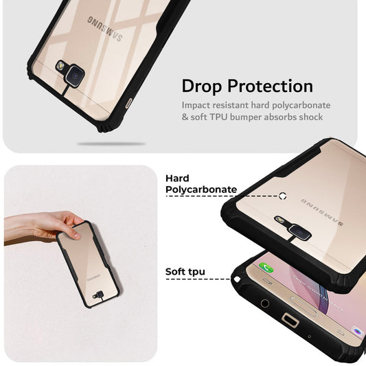 Premium Acrylic Transparent Back Cover for Samsung J7 Prime