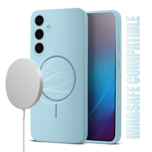 MagSafe Compatible Liquid Silicone Case For Samsung S25 Plus 5G