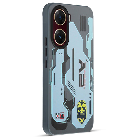 Mechanical Circuit Print Hard Back Cover For Vivo V29e 5G