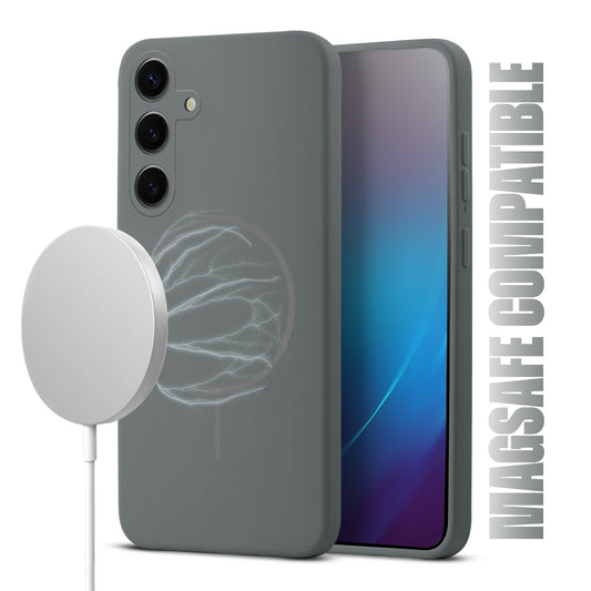 MagSafe Compatible Liquid Silicone Case For Samsung S25 Plus 5G