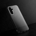 Crystal clear anti-yellow hard back case for Samsung A37 5G placed on surface showing slim profile and precise camera cutouts