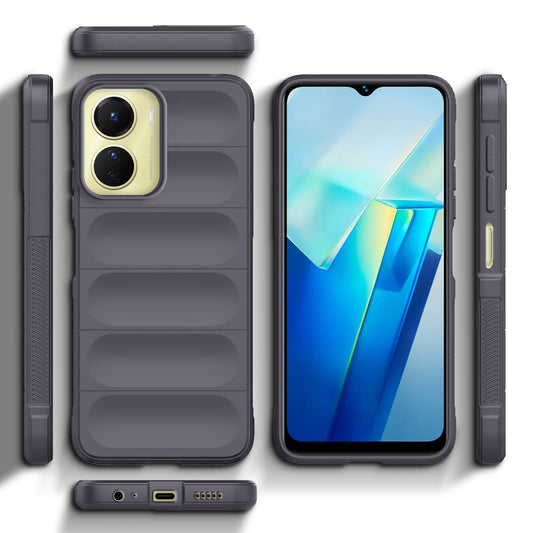 Liquid Silicone Comfort Grip Soft Touch Matte TPU Case for Vivo T2x 5G