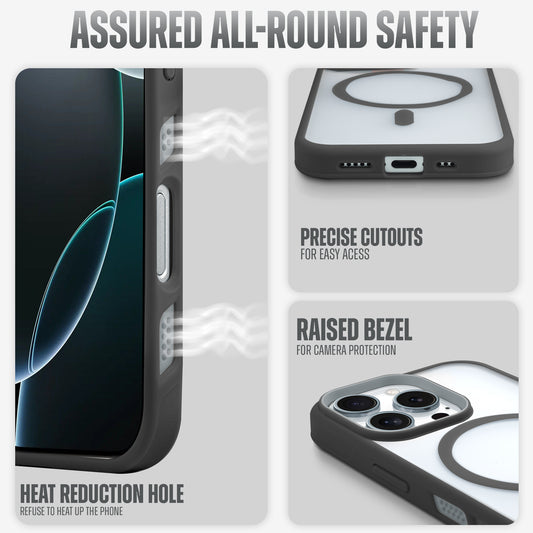 Functional and Stylish with Enhanced Heat Management Magsafe Compatible Back Cover