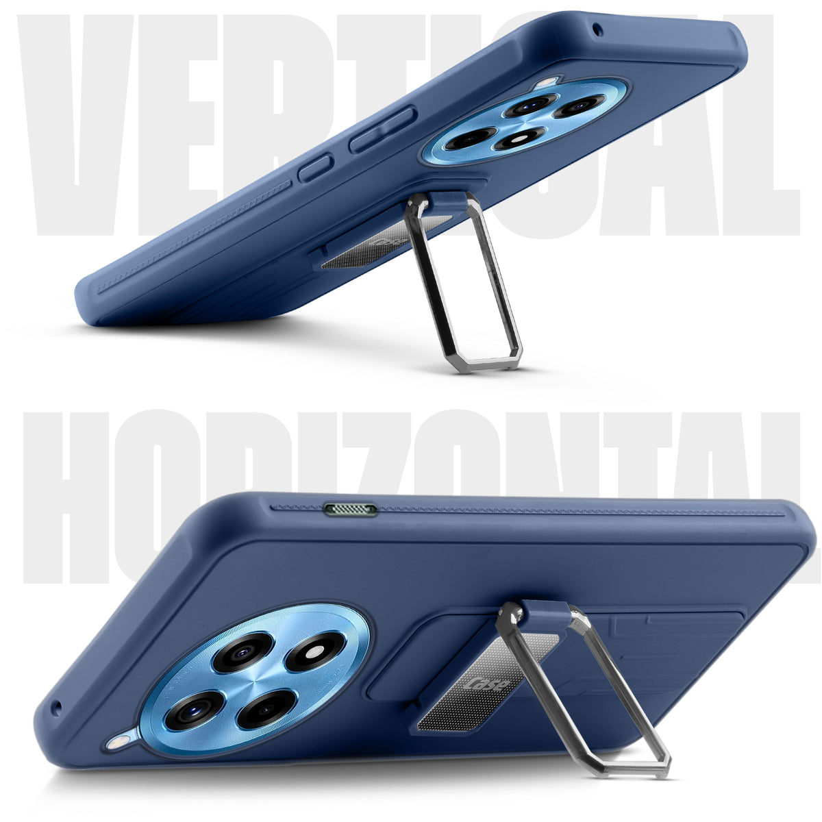 Silicone Case with Kickstand For OnePlus 12R 5G