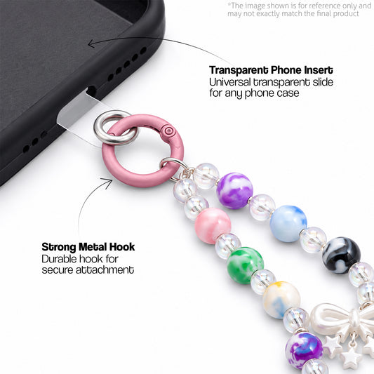 Beaded Hoop Phone Charm Strap (Random Design)