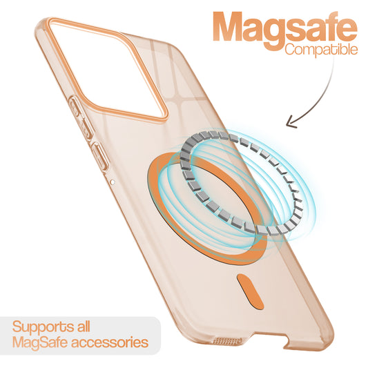 Anti-Yellow Scratch Resistant Case Support Wireless Charging Back Cover For Motorola Moto Edge 50 Neo 5G