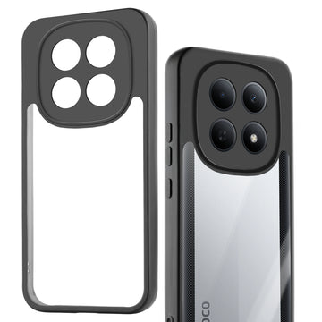 Clear Protective Back Cover with Flexible Sides and Hard Back for Poco M8 5G