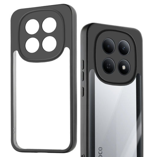 Clear Protective Back Cover with Flexible Sides and Hard Back for Poco M8 5G