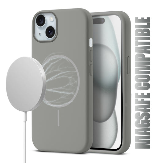 Liquid Silicon With Microfiber Lining Back Case For Apple iPhone 15 (MagSafe Compatible)