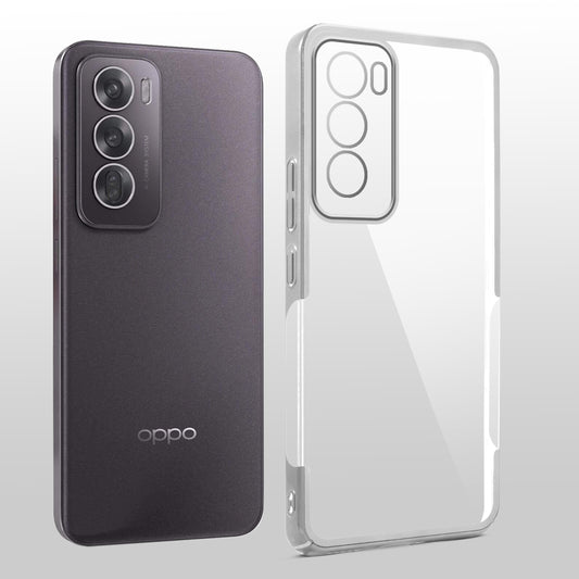 Crystal Clear Premium Shiny Edges Hard Back Case For Oppo Reno 12 5G