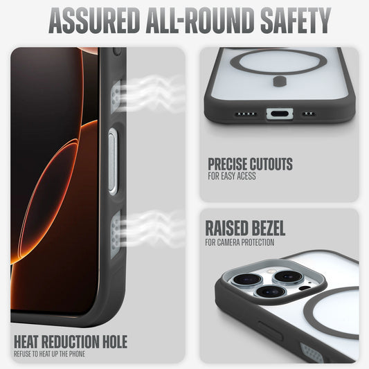 Functional and Stylish with Enhanced Heat Management Magsafe Compatible Back Cover