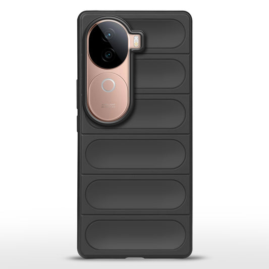 Liquid Soft Silicone Case Minimalistic Design With Matte Ring Camera Protection Back Cover For Vivo V40e 5G
