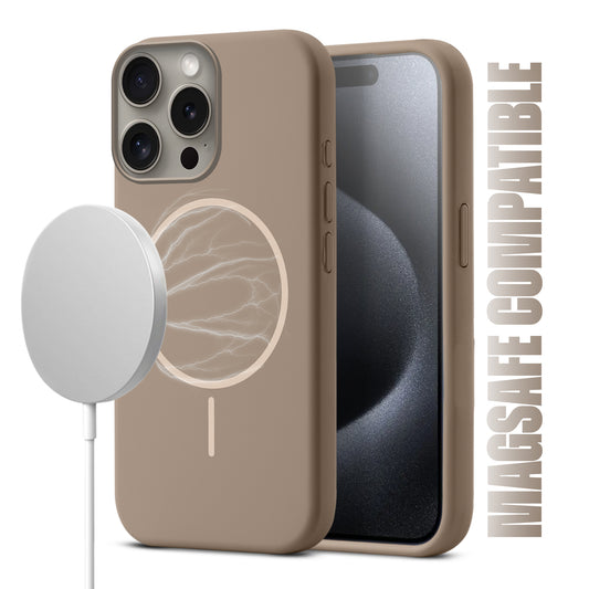 MagSafe Compatible Liquid Silicone Case For Apple iPhone 15 Pro