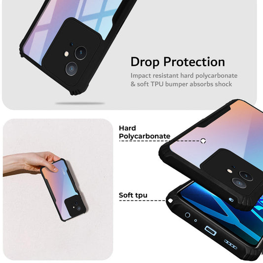 Premium Acrylic Transparent Back Cover for Vivo Y75 5G
