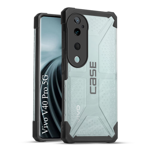 Impact-Resistant Frosty Case with Dual-Layer Protection Back Case For Vivo V40 Pro 5G