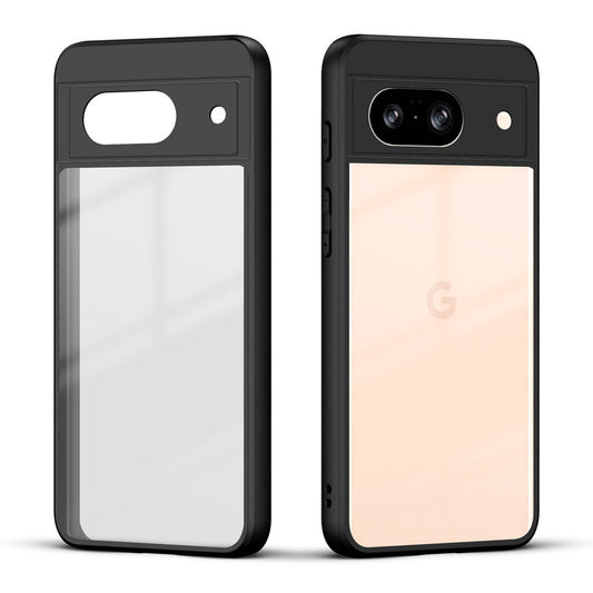 Premium Silicon Soft Framed Case with Clear Back Cover For Google Pixel 8A