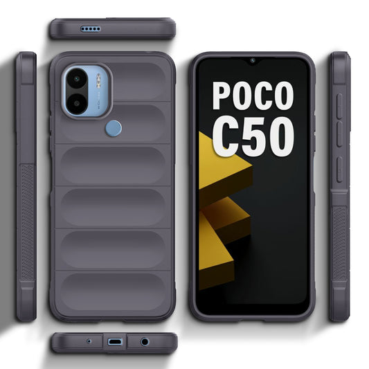 Soft Silicone Comfort Grip Back Cover Case For Poco C50
