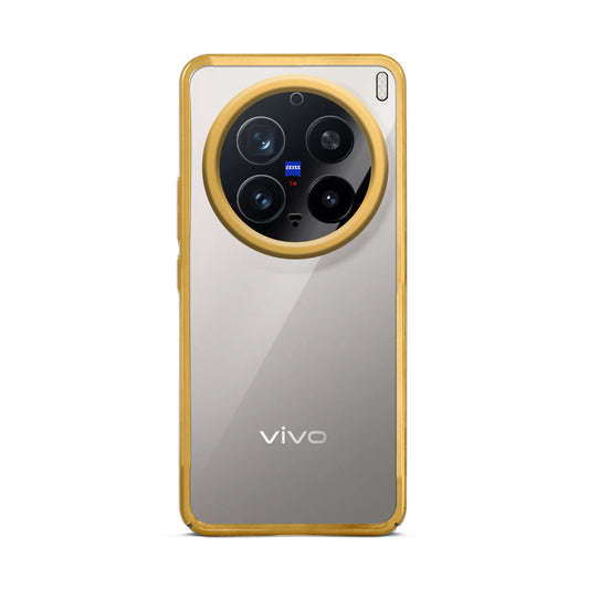 Crystal Clear Premium Shiny Edges Hard Back Case For Vivo X200 Pro 5G
