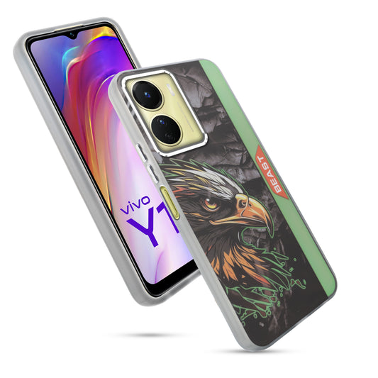 Beast Mode Animal Printed Back Case For Vivo Y16 With Hard Back & Glow Effect