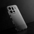 Crystal clear anti-yellow hard back case for Oppo Find X9 Pro 5G placed on surface showing slim profile and precise camera cutouts