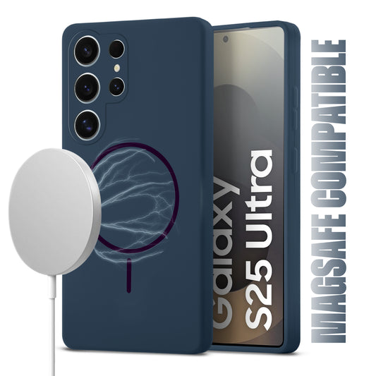 MagSafe Compatible Liquid Silicone Case For Samsung S25 Ultra 5G