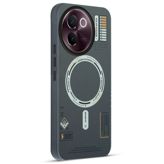 Mechanical Circuit Print Hard Back Cover For Vivo V30e 5G