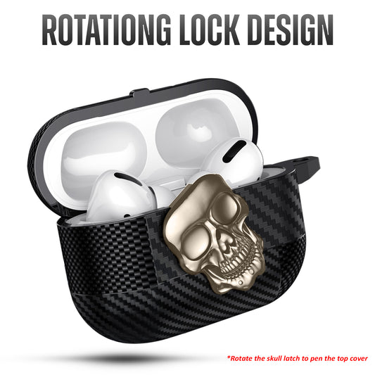 Rotating Skull Lock Edition AirPods Case Compatible With Airpods Pro2