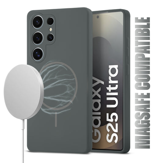 MagSafe Compatible Liquid Silicone Case For Samsung S25 Ultra 5G