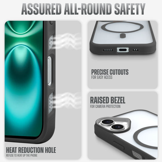 Functional and Stylish with Enhanced Heat Management Magsafe Compatible Back Cover
