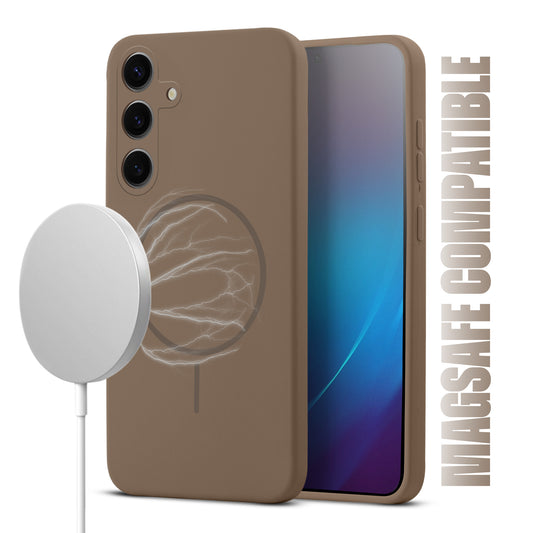 MagSafe Compatible Liquid Silicone Case For Samsung S25 Plus 5G