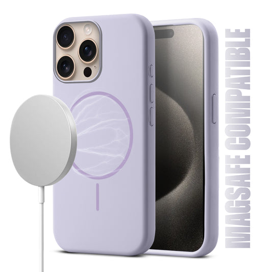 MagSafe Compatible Liquid Silicone Case For Apple iPhone 15 Pro Max