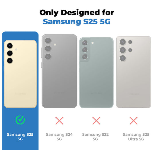 Soft Frame Clear Case Ring Holder Kickstand For Samsung S25 5G
