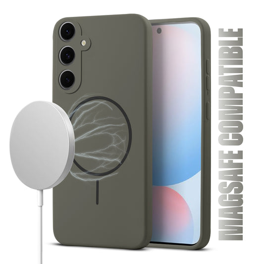 MagSafe Compatible Liquid Silicone Case For Samsung S24 FE 5G
