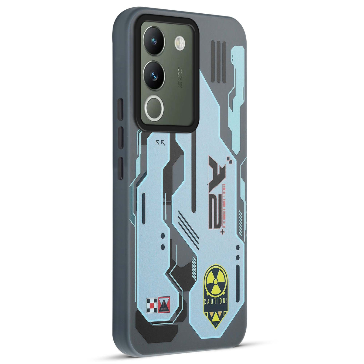 Mechanical Circuit Print Hard Back Cover For Vivo Y200 5G