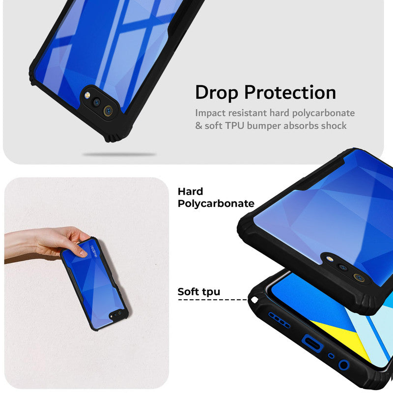 Premium Acrylic Transparent Back Cover for Realme C2