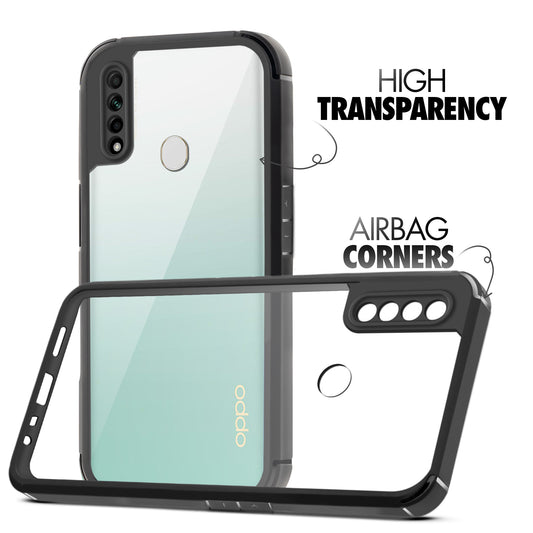 Silicone Border Transparent Back Cover for Oppo A31